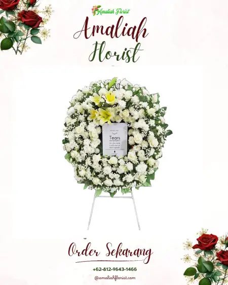 Krans Bunga Duka Sepakung